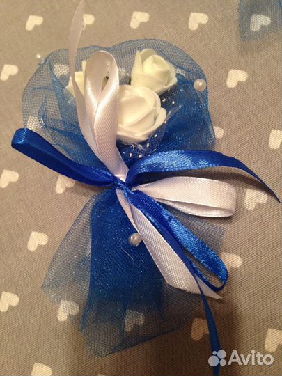 Бутоньерка брошь для гостей свадьбы