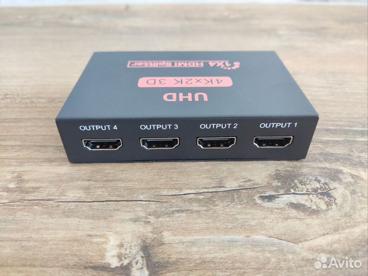 Hdmi разветвитель / Сплиттер 1x4 / Full HD / 4K