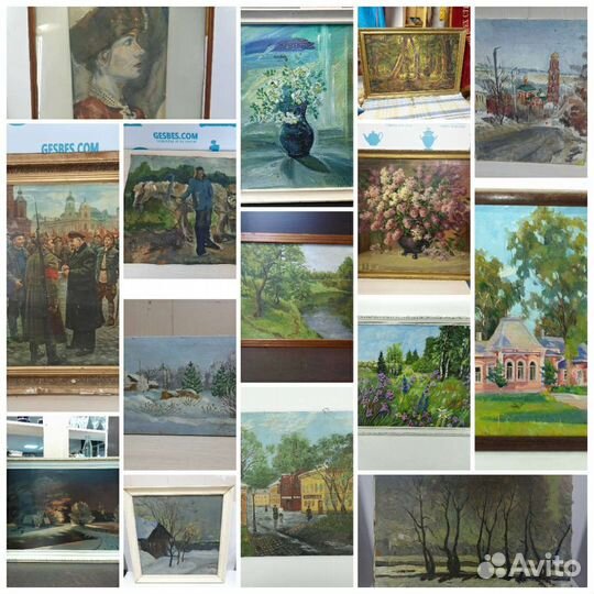 Картины маслом. Холст СССР