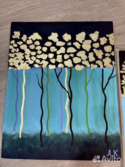 Картина интерьерная, новая, 50*40, 2 шт