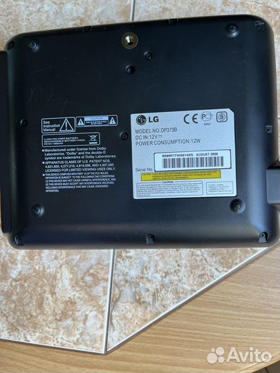 Портативный dvd плеер LG