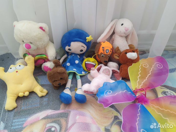 Мягкие игрушки, крылья бабочки