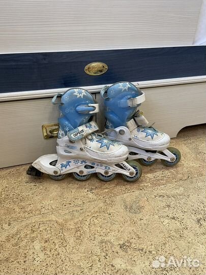Коньки роликовые детские раздвижные, р. 30-33