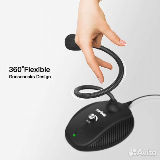 Микрофон Fifine USB для пк (с гибкой ножкой)