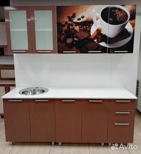 Кухня 2 метра шоколад