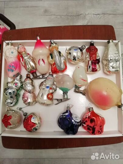 Елочные игрушки СССР на прищепке