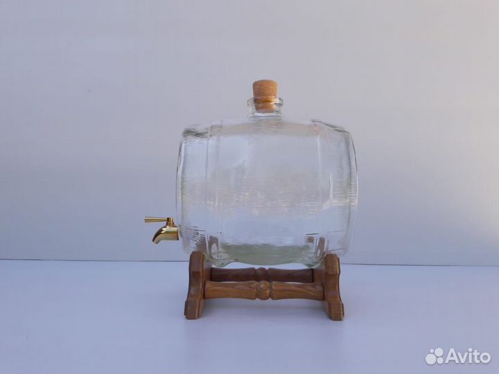 Бочонок стеклянный