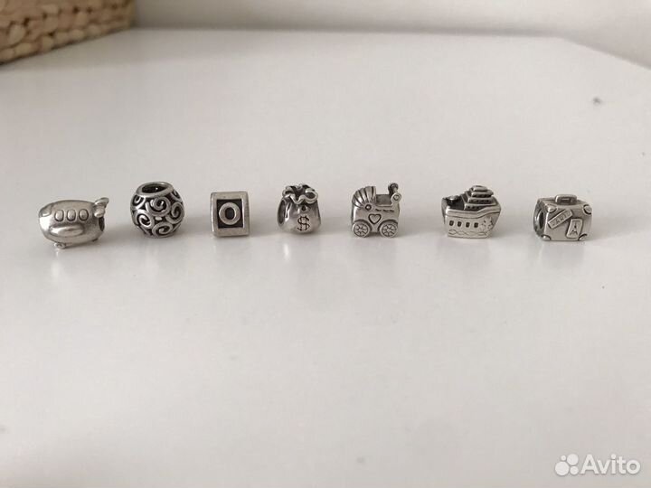 Серебро Pandora (браслет, шармы )