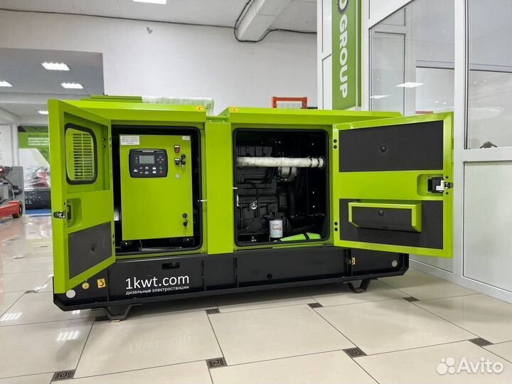 Дизельный генератор 80 кВт в кожухе