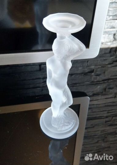 Подсвечник Гусь хрустальный