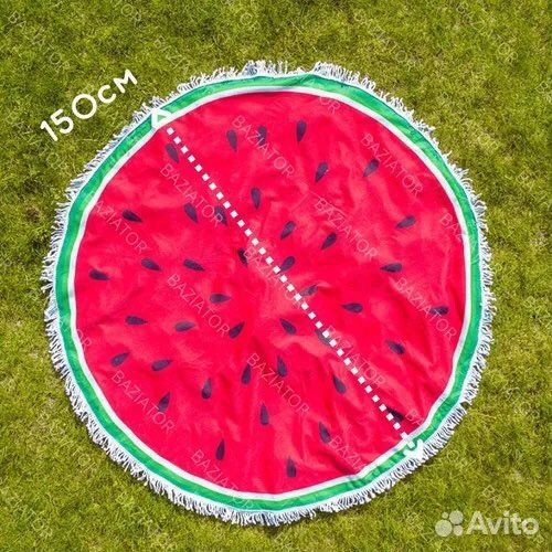 Полотенце покрывало пляжное арбуз