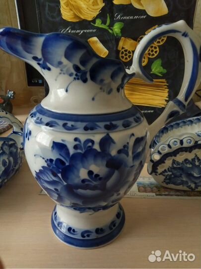 Гжельский набор посуды