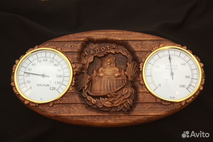 Термометр и гигрометр для бани и сауны