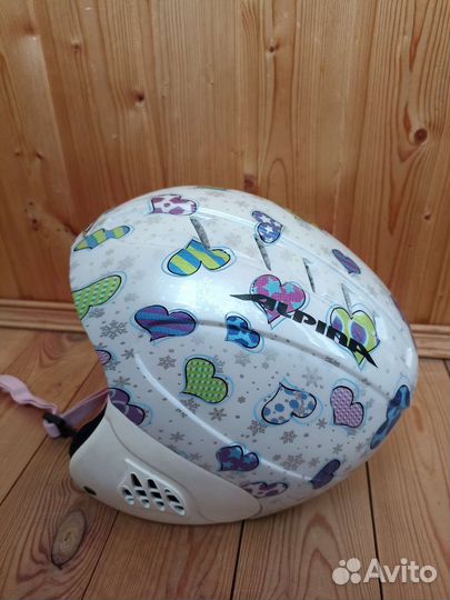 Шлем горнолыжный детский (51-55) и очки Alpina