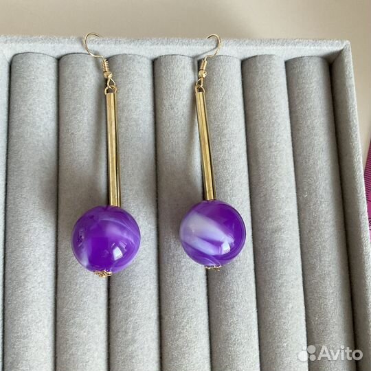 Серьги леденцы конфеты на палочке
