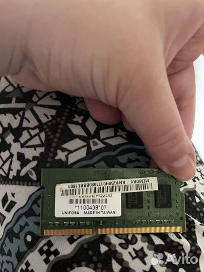 Оперативная память ddr3 sodimm 1 gb