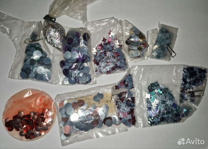 Украшения для одежды: Блестки, пайетки советские