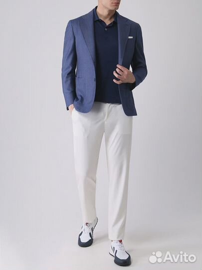 Поло изо льна и хлопка Kiton