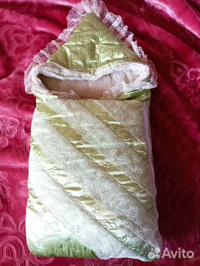 Конверт одеяло на выписку зимний