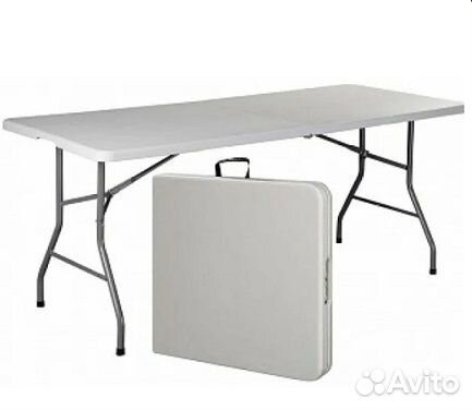Стол пластиковый-чемодан 180х76хh75см
