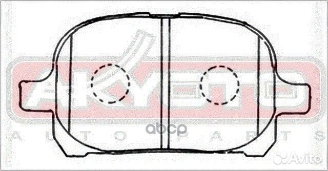 Колодки тормозные AKD1401 akyoto