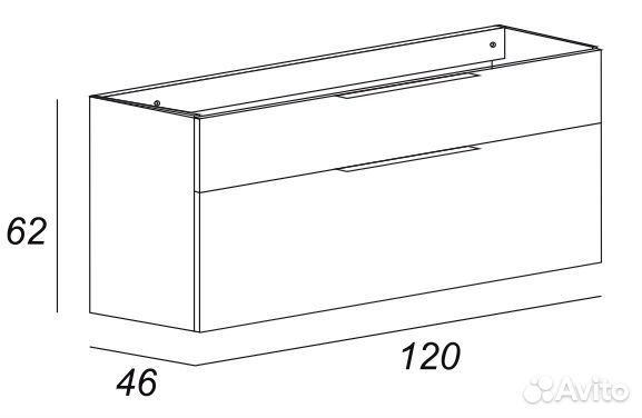 Мебель для ванной Cezares Urban 120 Spatolato Bianco