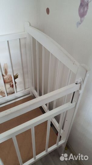 Детская кроватка-колыбель с матрасом