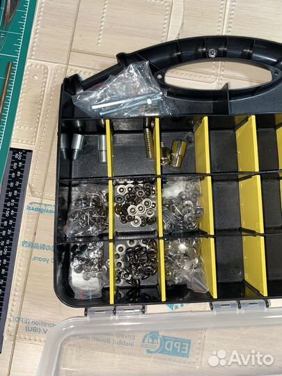 Набор инструментов бу для работы с кожей+кожа