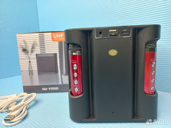 Караоке система 2 беспроводных микрофона