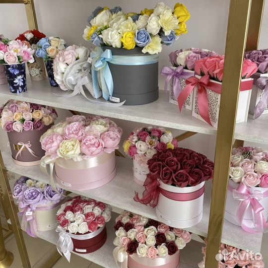 Мыльные розы букеты цветов из мыла