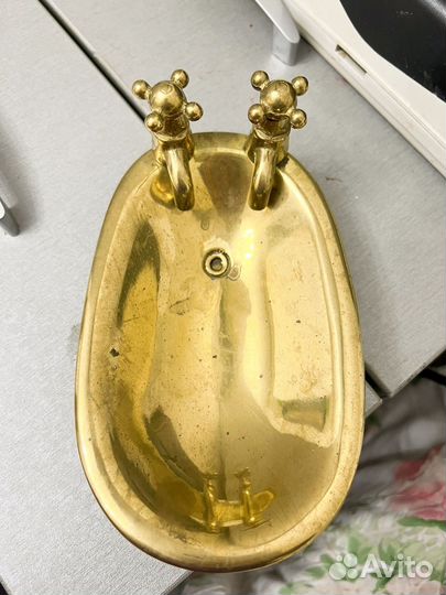 Мыльница из латуни