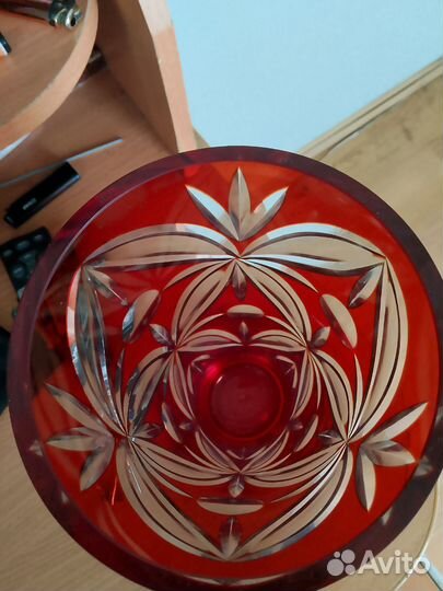 Ваза цветное стекло СССР