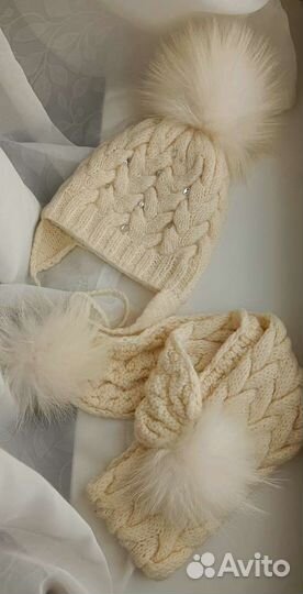 Комплект шапка и шарф