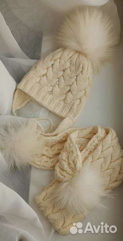 Комплект шапка и шарф