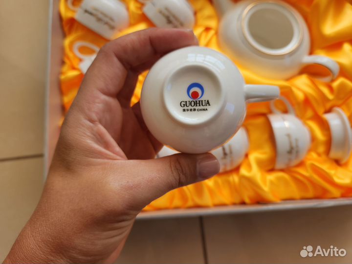 Китайский чайный набор, костяной фарфор, из Китая