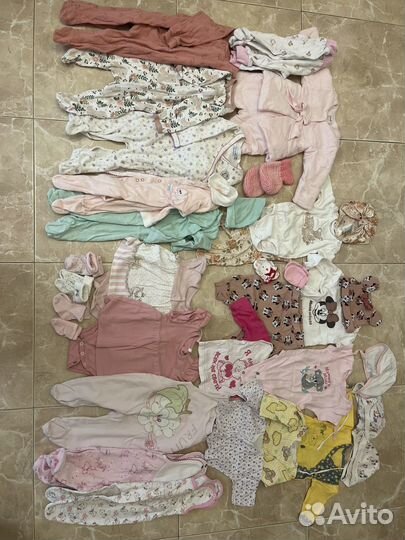 Детские вещи пакетом от 0 до 74