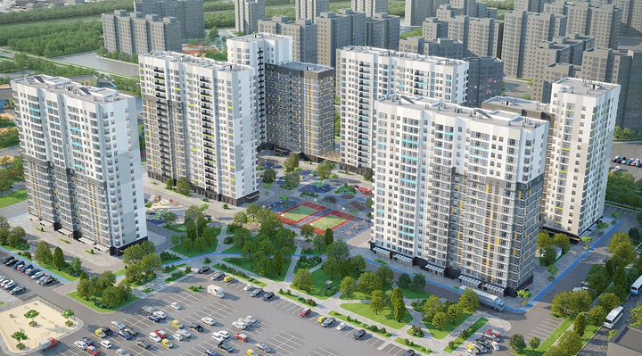 2-к. квартира, 58,8 м², 6/17 эт.