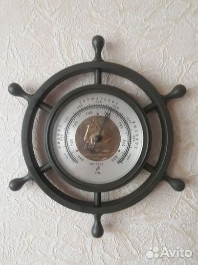 Барометр настенный штурвал