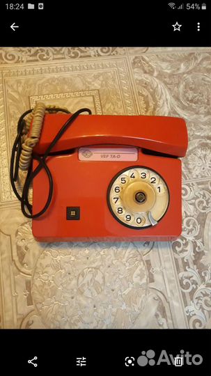 Стационарный советский дисковый телефон