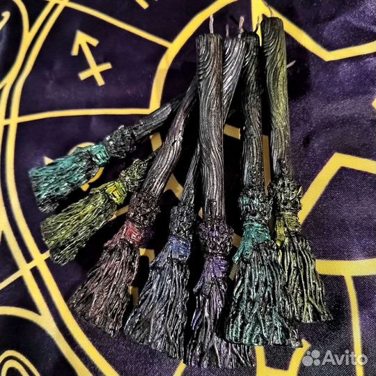 Свеча Ведьмина метла очищающая