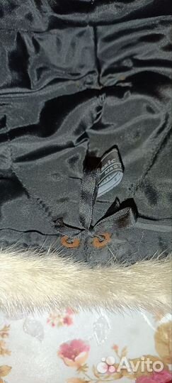 Шапка норковая на шнурке (затяжке)