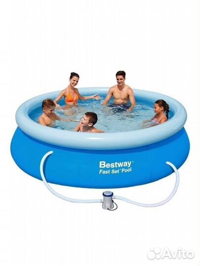 Бассейн Bestway Fast Set. 305x76. С насосом. Новый