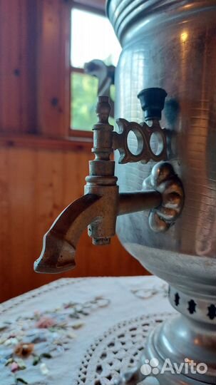 Самовар на дровах медный