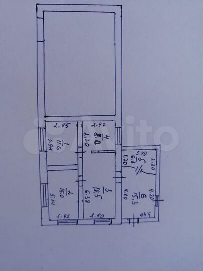 Дом 76,8 м² на участке 16,8 сот.