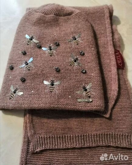 Комплект шапка и шарф