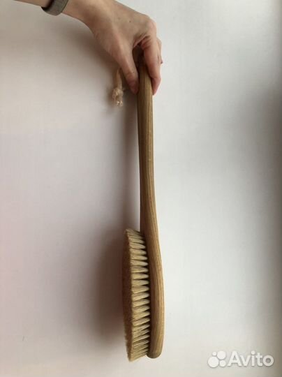 Щетка для сухого массажа из натуральной щетины XXL