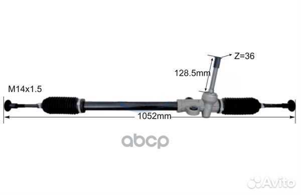 31-37270-SX рейка рулевая 52578, под э/у Hyund