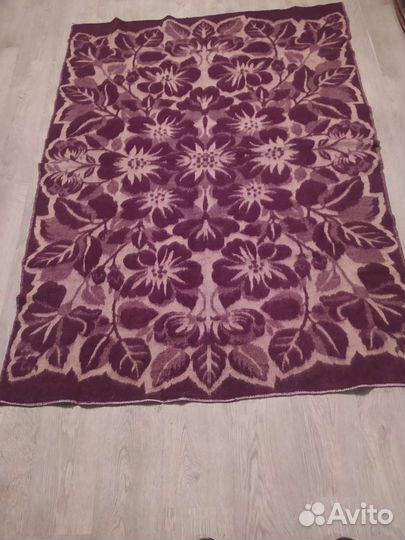 Одеяло шерстяное СССР. 140х190