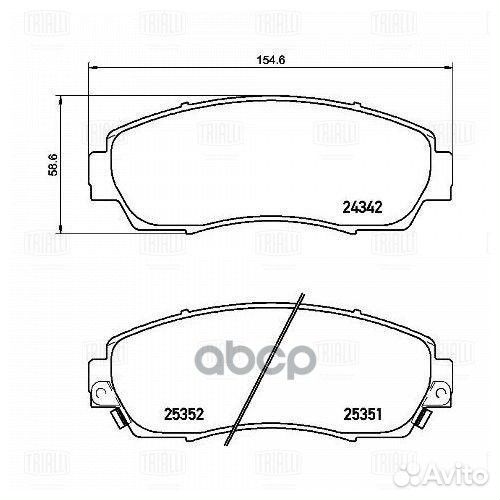 Колодки торм. для а/м Haval F7 (19) /Honda CR-V