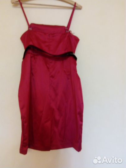 Вечернее прямое нарядное платье (мини) на съемных